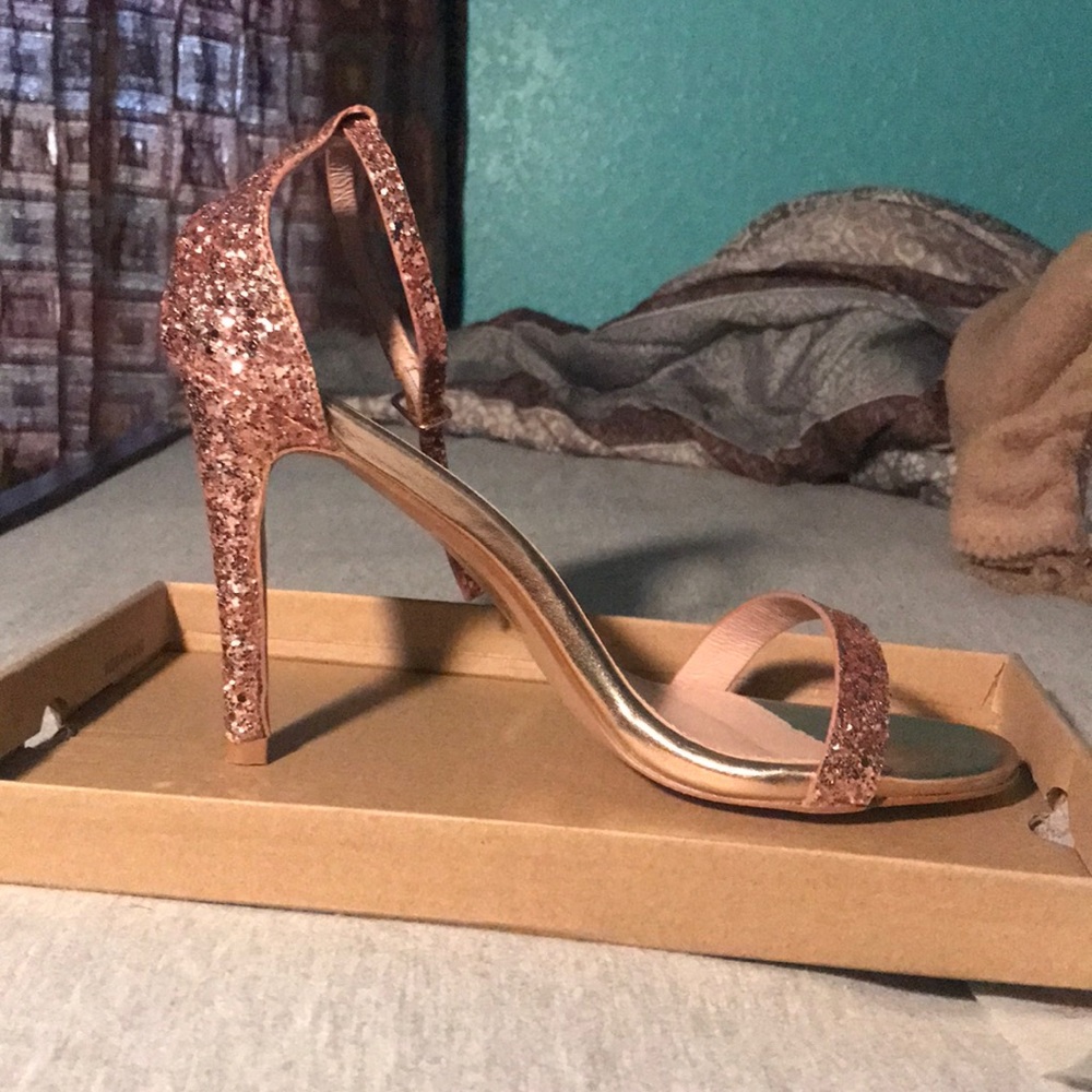 Champagne Glitter Heels